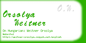 orsolya weitner business card